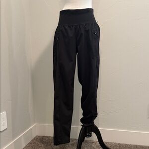 Like new, black workout-hiking pants.